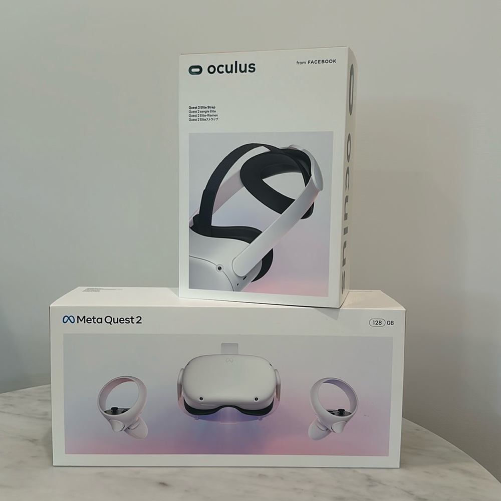 Meta Quest 2 Oculus VR All-in one Headset (128GB) with Elite Strap